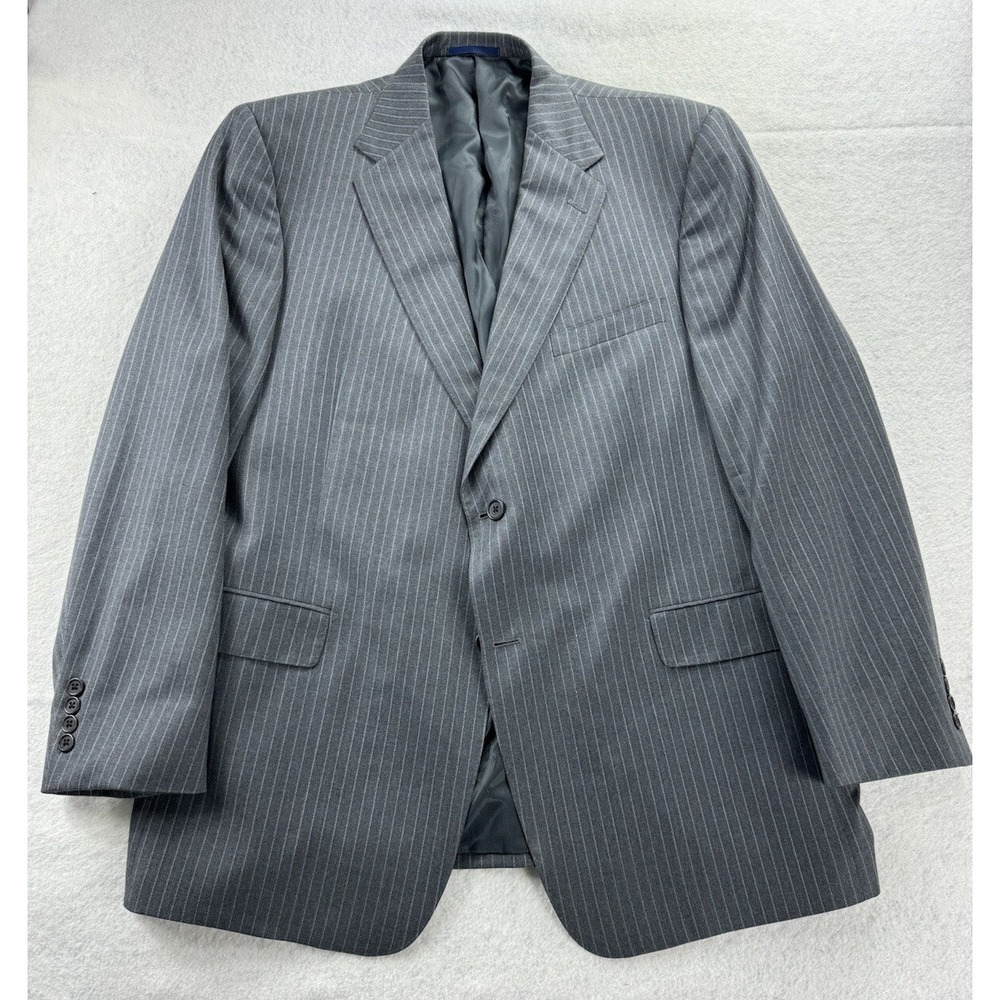 Daniel Cremieux Collection Loro Piana 100% Wool Gray Blazer Sport Jkt. Mens‎ 46R